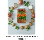 PIRÃO DE CUSCUZ COM FRANGO